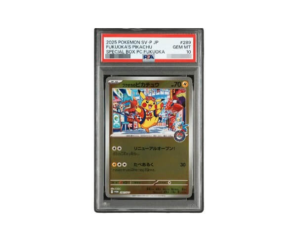 PSA10 Fukuoka Pikachu Promotion 289/SV-P Japanese Pokemon graded B2B supply