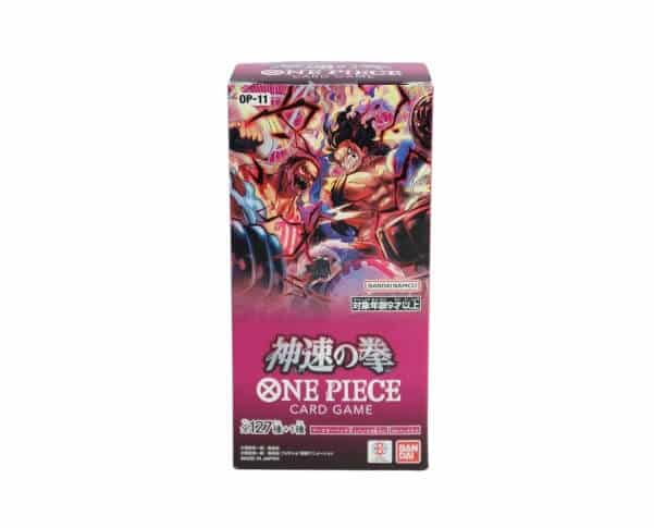 One Piece OP-11 A Fist of Divine Speed featured booster box factory sealed wholesale