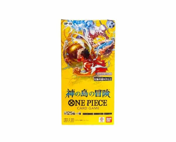 One Piece OP-15 Adventure on the Island of God booster box factory sealed Japanese wholesale - Enel Skypiea Arc Bandai 2026